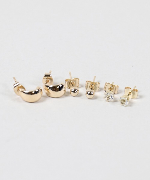 SPINNS（スピンズ）の「【6個セット】モチーフミニピアス（ピアス（両耳用）・レディース・B/A/C/D/E/G/F/J/I/H・ONESIZE）」の10枚目の写真