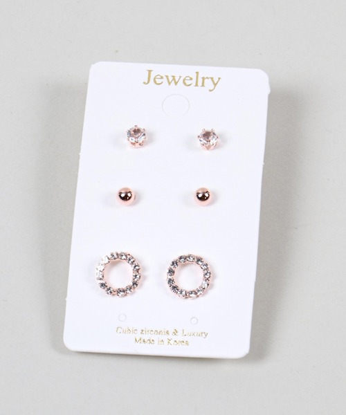 YVMIN ピアス（両耳用） 6個セット】シルバーセットピアス（ピアス（両耳用））｜SPINNS