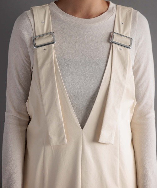 Anside(アンサイド)の「前後2WAYフェイクレザーワンピース(ワンピース・レディース・ブラック/チャコールグレー/ベージュ系その他・M)」の19枚目の写真
