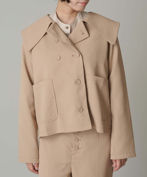 A de a.v.v（アードアー・ヴェ・ヴェ）の「ビックセーラーカラーマルチポケットジャケット（その他アウター・レディース・ブラック/ベージュ・36/38）」の9枚目の写真