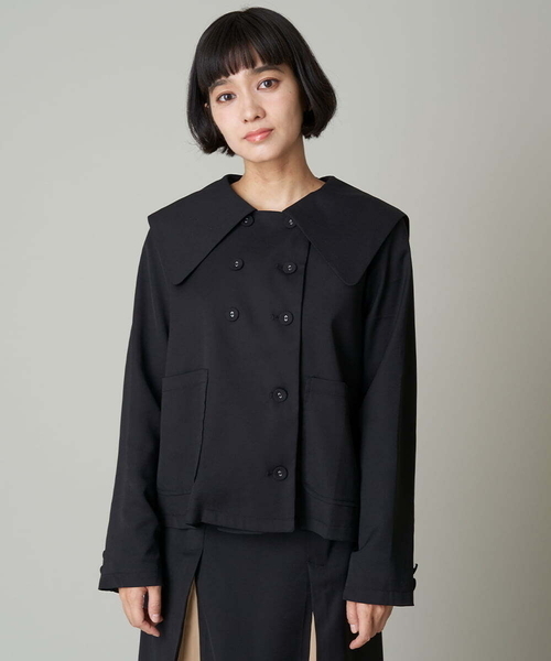 A de a.v.v（アードアー・ヴェ・ヴェ）の「ビックセーラーカラーマルチポケットジャケット（その他アウター・レディース・ブラック/ベージュ・36/38）」の10枚目の写真