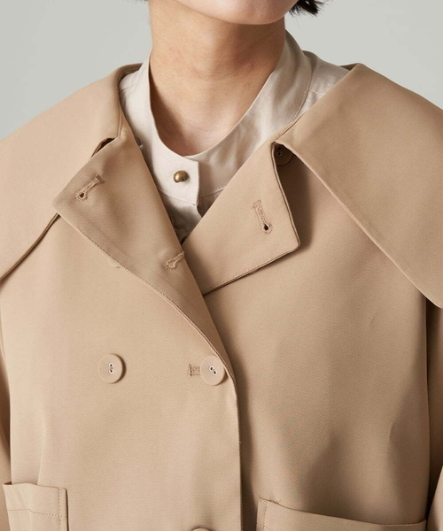 A de a.v.v（アードアー・ヴェ・ヴェ）の「ビックセーラーカラーマルチポケットジャケット（その他アウター・レディース・ブラック/ベージュ・36/38）」の13枚目の写真