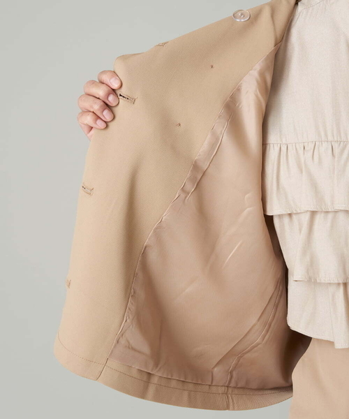 A de a.v.v（アードアー・ヴェ・ヴェ）の「ビックセーラーカラーマルチポケットジャケット（その他アウター・レディース・ブラック/ベージュ・36/38）」の18枚目の写真