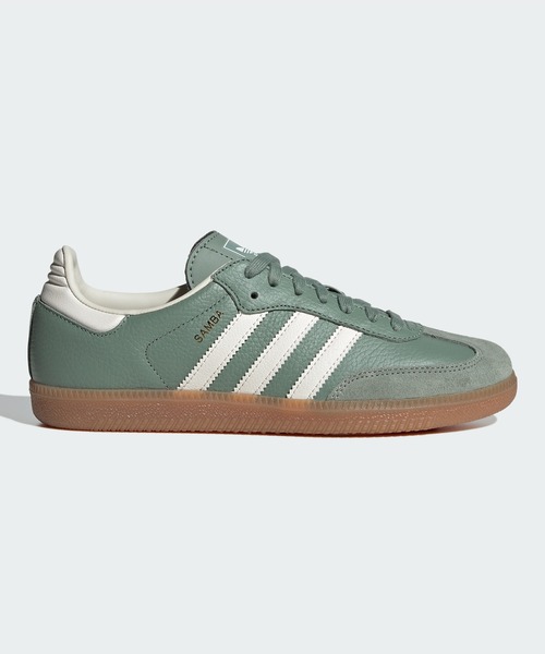 adidas（アディダス）の「サンバ OG / Samba OG / アディダスオリジナルス adidas Originals（スニーカー・レディース・グリーン/ホワイト・24.0cm/22.5cm/28.5cm/27.5cm/26.0cm/28.0cm/26.5cm/24.5cm/23.5cm/25.0cm/25.5cm/23.0cm/29.0cm/27.0cm/22.0cm）」の2枚目の写真