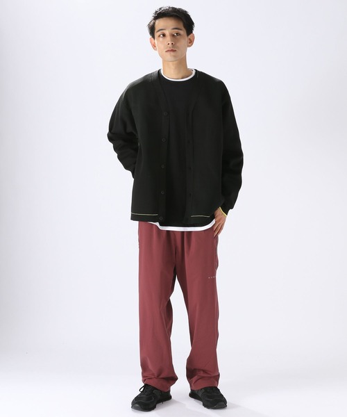 NUMERALS（ヌメラルズ）の「[NUMERALS]コンフォートニットカーデ（カーディガン/ボレロ・メンズ・ベージュ/ブラック・MEDIUM/LARGE）」の3枚目の写真