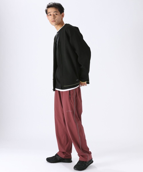 NUMERALS（ヌメラルズ）の「[NUMERALS]コンフォートニットカーデ（カーディガン/ボレロ・メンズ・ベージュ/ブラック・MEDIUM/LARGE）」の4枚目の写真
