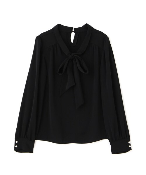 PROPORTION BODY DRESSING（プロポーションボディドレッシング）の「ビッグリボンブラウス / 1213210004（シャツ/ブラウス・レディース・ホワイト系その他/ブラウン/ブラック・MEDIUM/SMALL）」の4枚目の写真