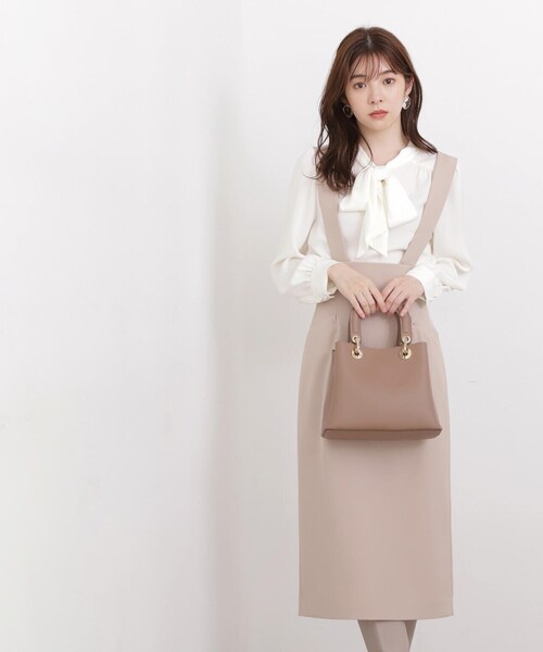 PROPORTION BODY DRESSING（プロポーションボディドレッシング）の「ビッグリボンブラウス / 1213210004（シャツ/ブラウス・レディース・ホワイト系その他/ブラウン/ブラック・MEDIUM/SMALL）」の16枚目の写真