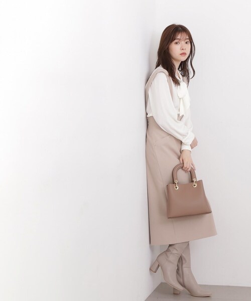 PROPORTION BODY DRESSING（プロポーションボディドレッシング）の「ビッグリボンブラウス / 1213210004（シャツ/ブラウス・レディース・ホワイト系その他/ブラウン/ブラック・MEDIUM/SMALL）」の17枚目の写真