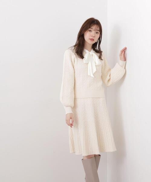 PROPORTION BODY DRESSING（プロポーションボディドレッシング）の「ビッグリボンブラウス / 1213210004（シャツ/ブラウス・レディース・ホワイト系その他/ブラウン/ブラック・MEDIUM/SMALL）」の22枚目の写真