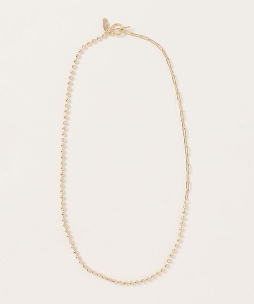 Chez toi（シェトワ）の「チェーン×ボール切替ネックレス（ネックレス・レディース・ゴールド/シルバー・FREE）」の4枚目の写真