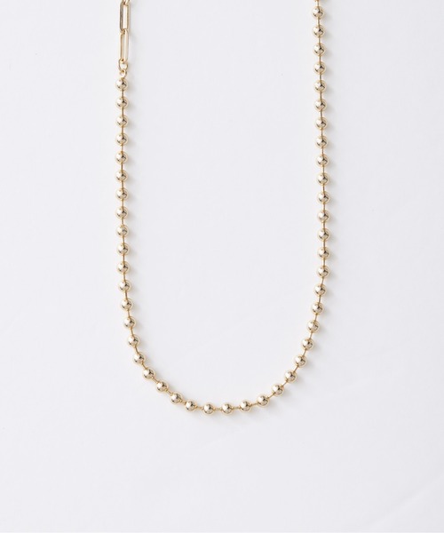 Chez toi（シェトワ）の「チェーン×ボール切替ネックレス（ネックレス・レディース・ゴールド/シルバー・FREE）」の8枚目の写真