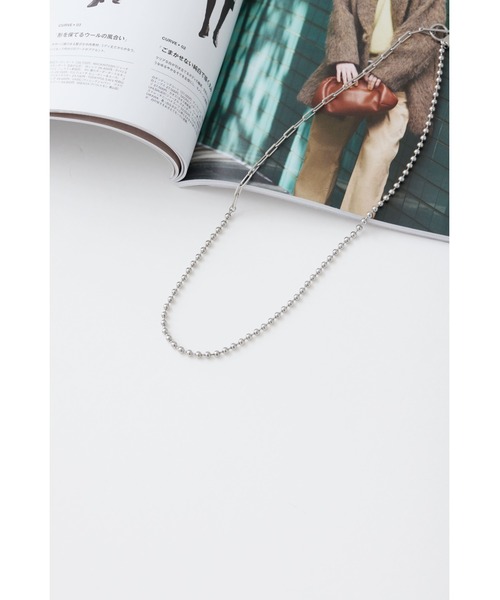 Chez toi（シェトワ）の「チェーン×ボール切替ネックレス（ネックレス・レディース・ゴールド/シルバー・FREE）」の9枚目の写真