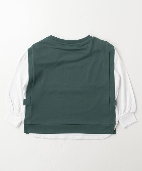 MARVEL(マーベル)の「マーベル MARVEL 裏毛ベスト付ロングTシャツ(Tシャツ/カットソー・キッズ・カーキ/ブラック×ホワイト・140cm/130cm/160cm/150cm)」の3枚目の写真