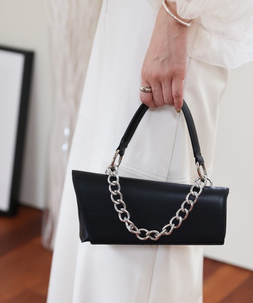ULEULA（ウルア）の「チェーン付きハンドバッグ（ハンドバッグ・レディース・ブラック・FREE）」の10枚目の写真