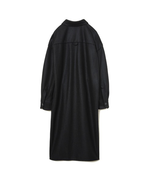 upperhights(アッパーハイツ)の「upper hights THE OFFICER DRESS(シャツワンピース・レディース・ブラック・1)」の3枚目の写真