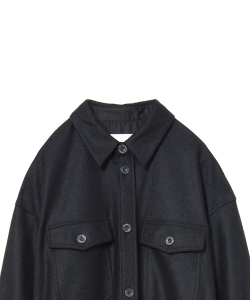 upperhights(アッパーハイツ)の「upper hights THE OFFICER DRESS(シャツワンピース・レディース・ブラック・1)」の4枚目の写真