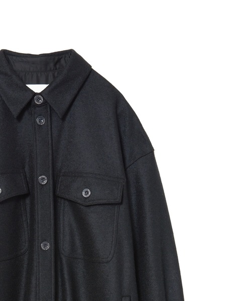upperhights(アッパーハイツ)の「upper hights THE OFFICER DRESS(シャツワンピース・レディース・ブラック・1)」の5枚目の写真