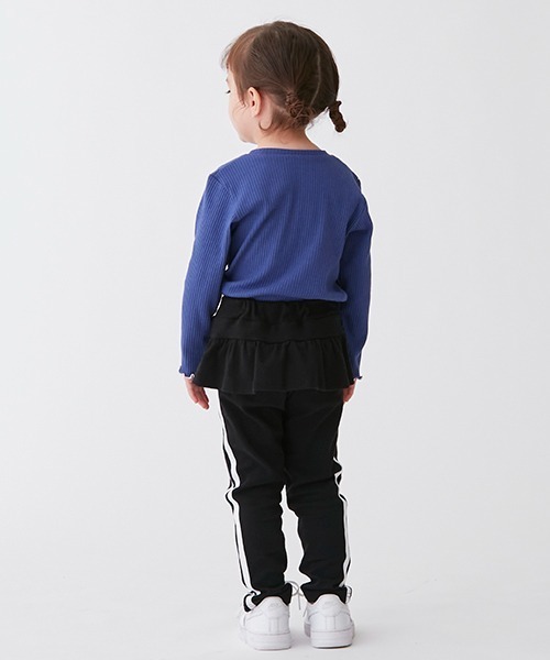 petit main(プティマイン)の「【WEB限定】フリルつきラインレギンス(その他パンツ・キッズ・ライトピンク/ブラック・110cm/80cm/120cm/130cm/90cm/100cm)」の12枚目の写真