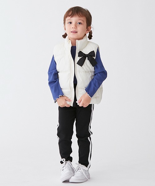petit main(プティマイン)の「【WEB限定】フリルつきラインレギンス(その他パンツ・キッズ・ライトピンク/ブラック・110cm/80cm/120cm/130cm/90cm/100cm)」の13枚目の写真