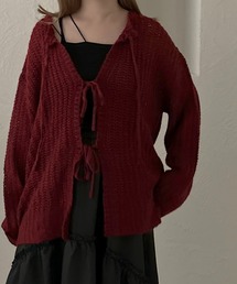 【apres jour clair】2WAYモヘアライクリボンカーデ【ZOZOTOWN限定アイテム】