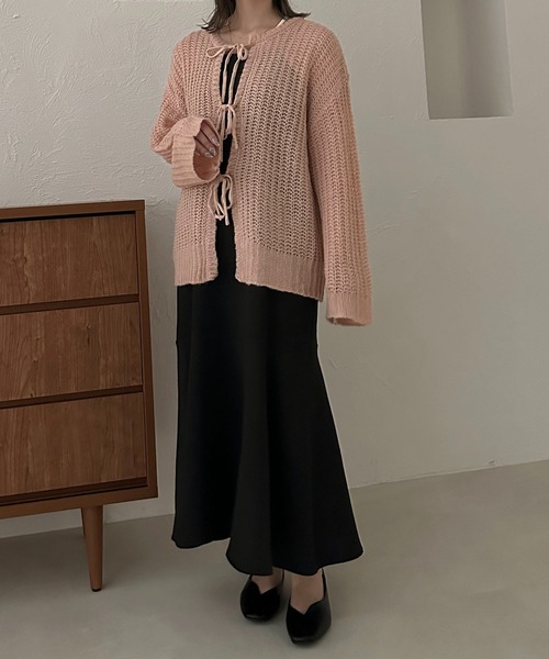 apres jour clair(アプレジュールクレア)の「【apres jour clair】2WAYモヘアライクリボンカーデ【ZOZOTOWN限定アイテム】(カーディガン/ボレロ・レディース・アイボリー/グレー/ピンク/ボルドー・X-LARGE/フリー)」の19枚目の写真
