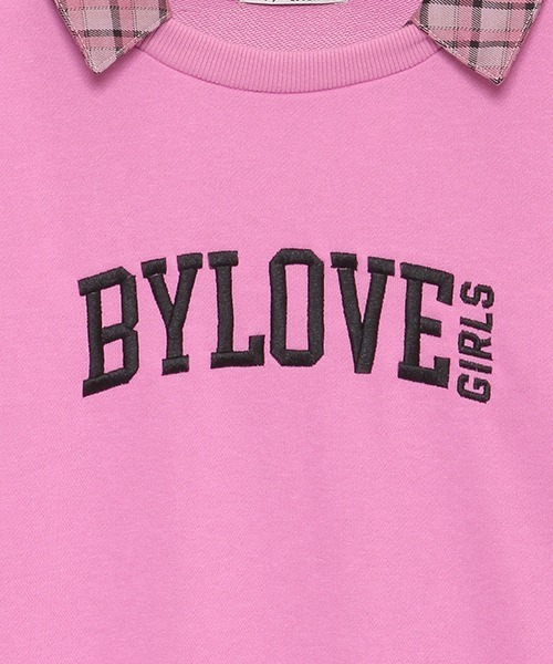 by LOVEiT(バイラビット)の「チェックレイヤード風ワンピース(ワンピース・キッズ・ピンク/ネイビー/グレー・120cm/130cm/140cm/150cm/160cm)」の7枚目の写真