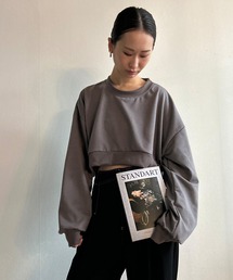Kotoe（コトエ）の「ショート丈スウェットプルオーバー トップス 秋服 レディース（スウェット）」