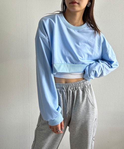 Kotoe（コトエ）の「ショート丈スウェットプルオーバー トップス 秋服