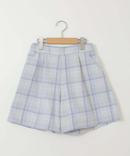 a.v.v（アーヴェヴェ）の「[140-150]シャギーチェックショートパンツ（その他パンツ・キッズ・ブラック/ライトブルー・150/140）」の20枚目の写真