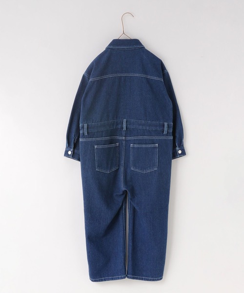 LOWRYS FARM（ローリーズファーム）の「デニムオールインワン　983873（サロペット/オーバーオール・キッズ・ブラック/ブルー・130cm/120cm/110cm/140cm/150cm）」の3枚目の写真