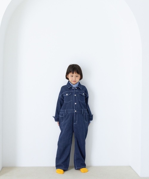 LOWRYS FARM（ローリーズファーム）の「デニムオールインワン　983873（サロペット/オーバーオール・キッズ・ブラック/ブルー・130cm/120cm/110cm/140cm/150cm）」の19枚目の写真