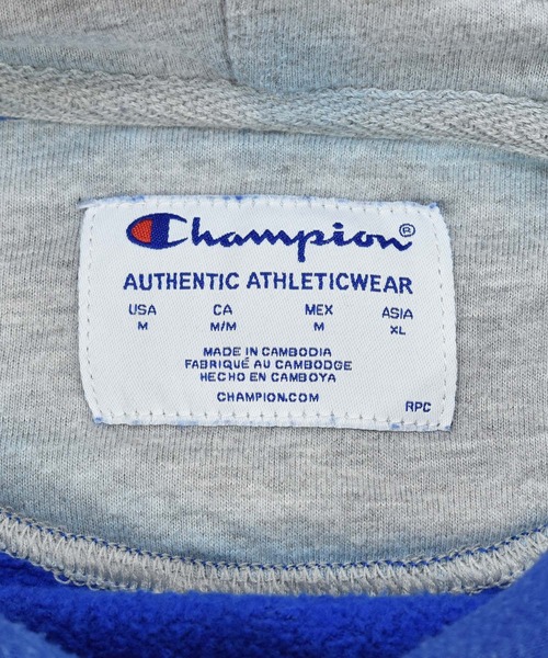 Champion(チャンピオン)の「【ヴィンテージ古着】Champion / チャンピオン ロゴ刺繍 スウェットパーカー(パーカー・メンズ・ブルー・MEDIUM)」の10枚目の写真