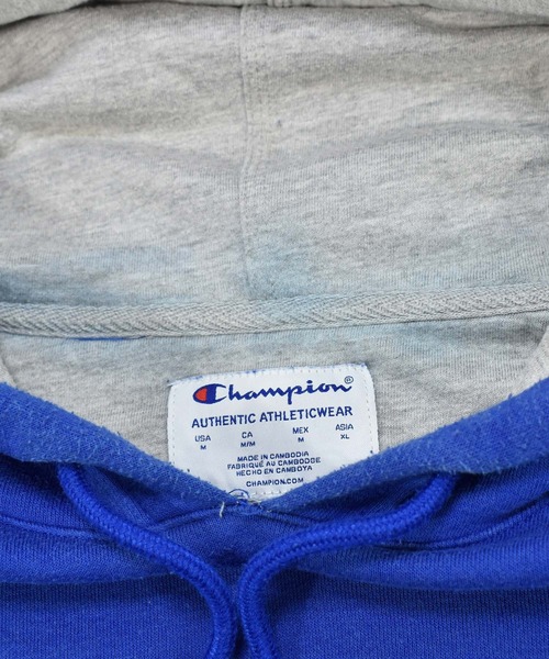 Champion(チャンピオン)の「【ヴィンテージ古着】Champion / チャンピオン ロゴ刺繍 スウェットパーカー(パーカー・メンズ・ブルー・MEDIUM)」の9枚目の写真