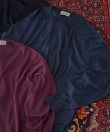【JOHN SMEDLEY / SCANLAN 30ゲージ クルーネックニット】