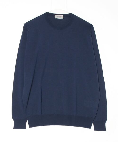 BEAMS F(ビームスエフ)の「JOHN SMEDLEY / SCANLAN 30ゲージ クルーネックニット(ニット/セーター・メンズ・チャコールグレー/ブラック/インディゴブルー/ネイビー/パープル系その他7/ブルー系その他4・MEDIUM/LARGE/SMALL)」の5枚目の写真