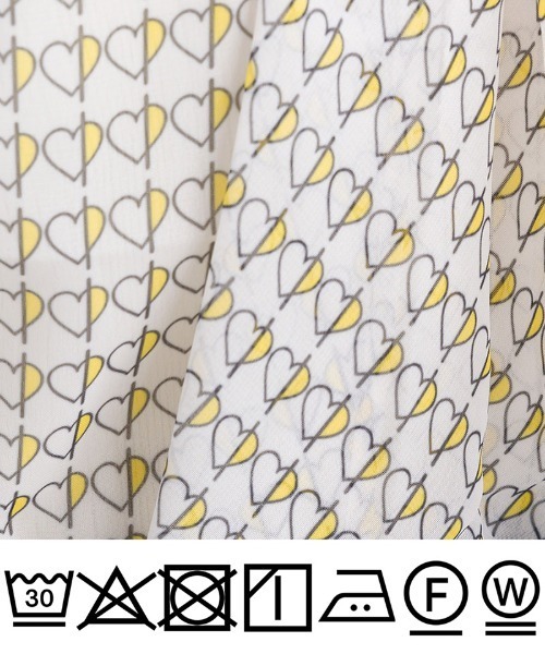 PICCIN PERLA(ピッチンペルラ)の「ハートプリントボウタイ長袖ブラウス(シャツ/ブラウス・レディース・オフホワイト/ネイビー・M)」の21枚目の写真