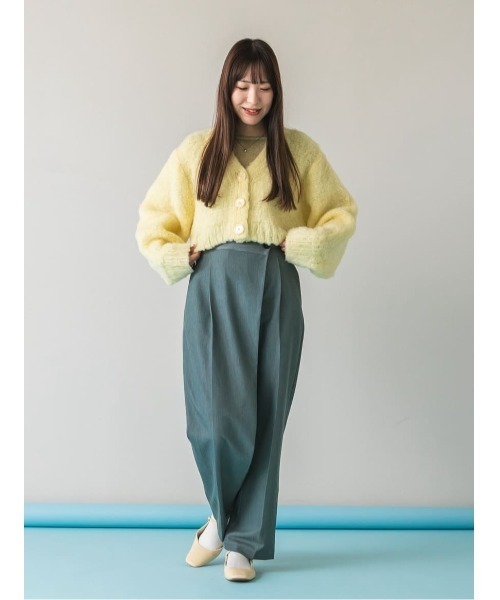 titivate（ティティベイト）の「クルーネックラメシアートップス（Tシャツ/カットソー・レディース・ダークネイビー/ライトブルー/ピンク/シルバー/ブラウン/イエロー・FREE）」の12枚目の写真