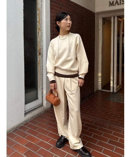titivate（ティティベイト）の「クルーネックラメシアートップス（Tシャツ/カットソー・レディース・ダークネイビー/ライトブルー/ピンク/シルバー/ブラウン/イエロー・FREE）」の14枚目の写真