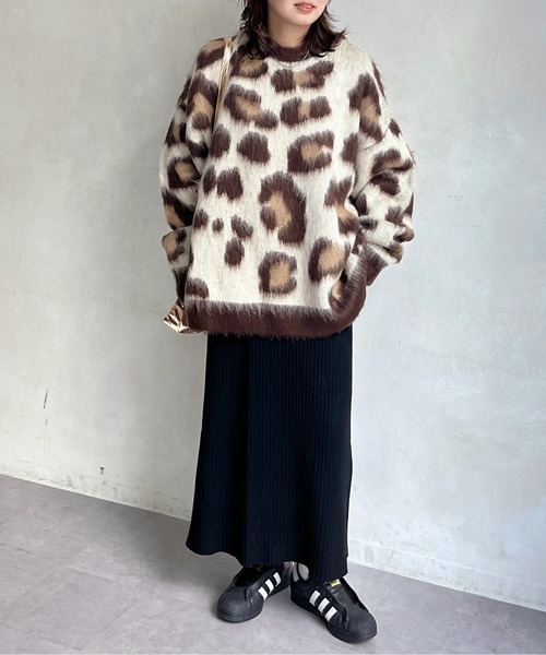 CPCM（シーピーシーエム）の「シャギーレオパードニットプルオーバー（ニット/セーター・メンズ・ベージュ/グレー・FREE）」の15枚目の写真