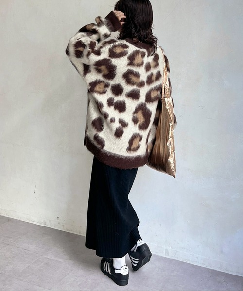 CPCM（シーピーシーエム）の「シャギーレオパードニットプルオーバー（ニット/セーター・メンズ・ベージュ/グレー・FREE）」の16枚目の写真