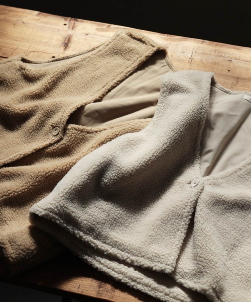 もこもこボアベスト（ベスト）｜soulberry（ソウルベリー）の