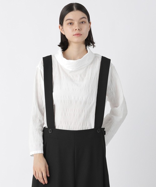 美品プランテーションPlantation ヘリンボンシャーリングチュニックシャツ Plantation（プランテーション）の「ヘリンボンシャーリング