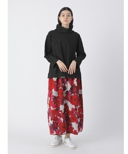 Plantation(プランテーション)の「シュリンクブロードボーダー/ブラウス / (O)(シャツ/ブラウス・レディース・ブラック/パープル/ホワイト・M size)」の4枚目の写真