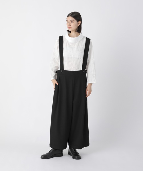 Plantation(プランテーション)の「シュリンクブロードボーダー/ブラウス / (O)(シャツ/ブラウス・レディース・ブラック/パープル/ホワイト・M size)」の8枚目の写真