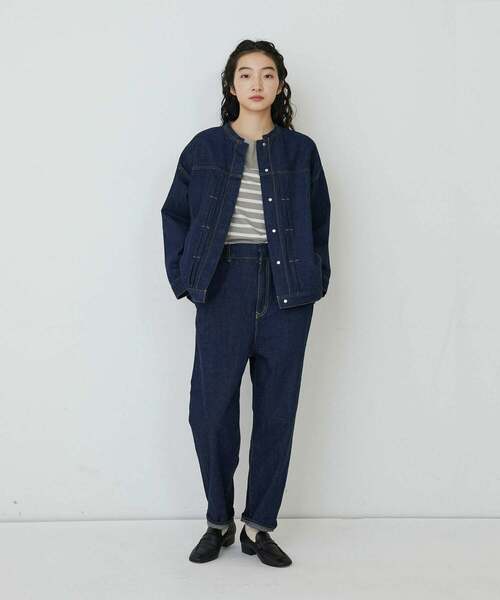 conges payes ADIEU TRISTESSE（コンジェ ペイエ アデュートリステス）の「パネルボーダーバスクシャツ（Tシャツ/カットソー・レディース・グレー系その他/ブルー系その他・FREE）」の5枚目の写真