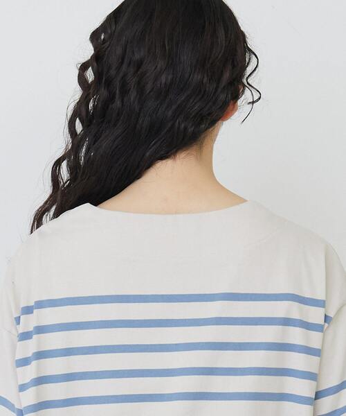 conges payes ADIEU TRISTESSE（コンジェ ペイエ アデュートリステス）の「パネルボーダーバスクシャツ（Tシャツ/カットソー・レディース・グレー系その他/ブルー系その他・FREE）」の18枚目の写真