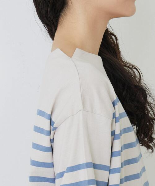 conges payes ADIEU TRISTESSE（コンジェ ペイエ アデュートリステス）の「パネルボーダーバスクシャツ（Tシャツ/カットソー・レディース・グレー系その他/ブルー系その他・FREE）」の19枚目の写真