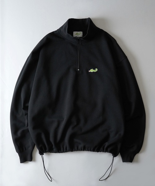 Labordi】25SS 裏起毛 ドロスト ワンポイント刺繍ロゴ ビッグ