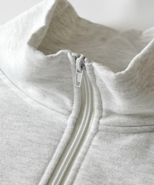 Labordi(ラボード)の「【Labordi】裏起毛 ドロスト ワンポイント刺繍ロゴ ビッグシルエットプルオーバーハーフジップスウェット ユニセックス(スウェット・メンズ・ブラック/チャコールグレー/グレー/ベージュ/グリーン・XL/L/M)」の8枚目の写真
